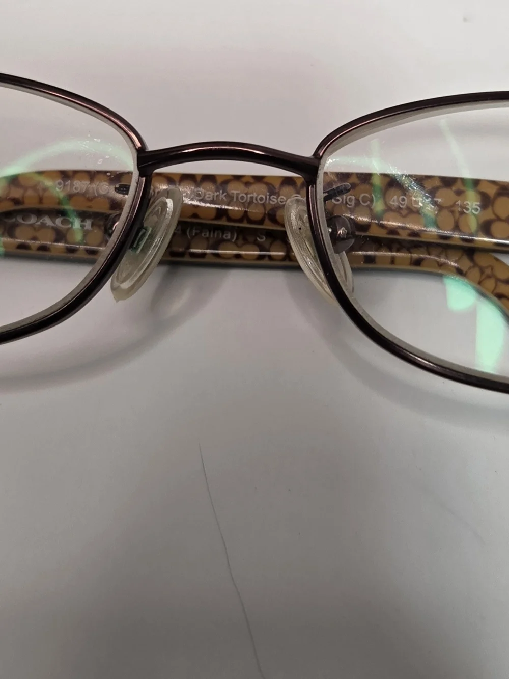 Coach Women’s Brown Signature Pattern Reading Glasses